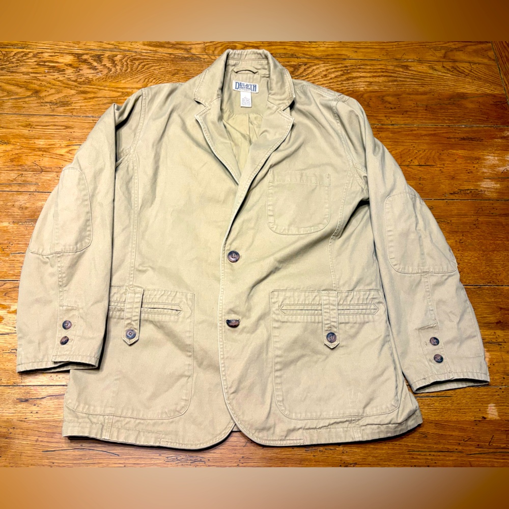 NWOT GardenGirl Khaki Tan Unisex Twill Chore/Barn Military Coat Size Large